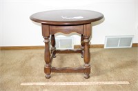 WOODEN END TABLE - 22"H X 24"W