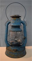 Deitz Barn Lantern in Blue Paint