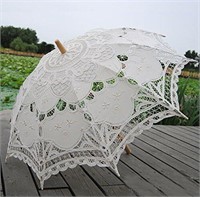Handmade Cotton Embroidery Lace Umbrella