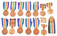 WWI ITALIAN & NAMED US VICTORY MEDALS