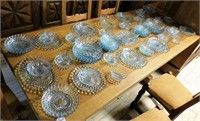 Anchor Hocking Blue Bubble Glass Selection.
