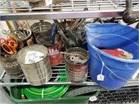 Huge Lot of Tools, Hardware in Cans & Bucket