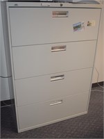 HON GRAY 4 DRAWER LATERAL FILE