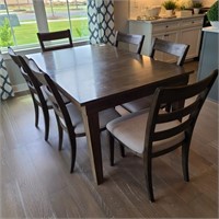 7PC DINING TABLE & CHAIRS