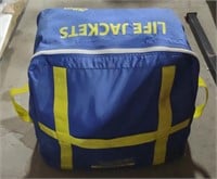 4 Adult Size Life Jackets w/ Storage Bag