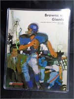 Browns vs Giants Program from 1967