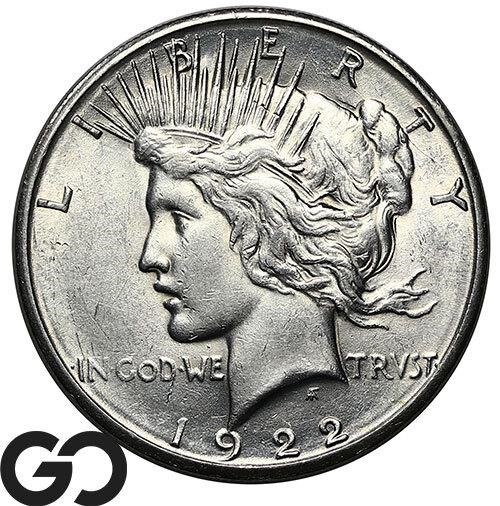 1922-S Peace Dollar, Choice BU++ Better Date