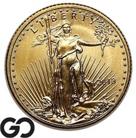 1/10oz American Gold Eagle, .999 Fine Bullion