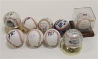 Lot Of Autographed Baseballs / Commemorative