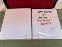 *1990 FOOTBALL CARDS TOPPS & PROSET 2 BINDERS