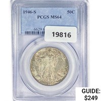 1946-S Walking Liberty Half Dollar PCGS MS64