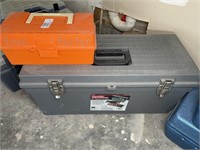 Empty tool box and tackle box