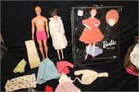 Ken & Barbie w/ vintage box and clothes