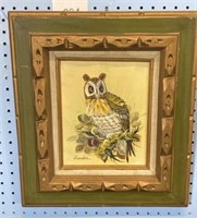 (1) Owl Oil on Canvas