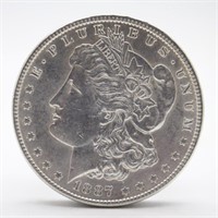 1887-P Morgan Silver Dollar - AU