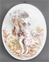 Meissen Style Porcelain Bas Relief "The Storm"