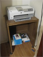 HP Photosmart D7260 Printer On Cart See Info