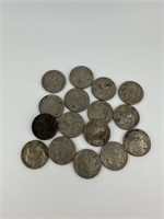 Selection of Buffalo Nickels