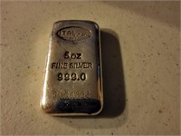 5oz. .999 Fine Silver bar