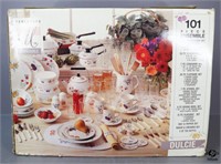 Tabletops Unlimited "Dulcie" Dish Set /101 pc/NIB