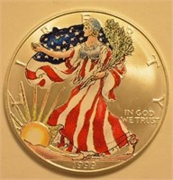 1999 Painted Liberty Silver Eagle