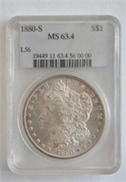 1880-S Compugrade MS 63.4 Morgan Dollar
