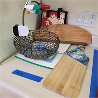 M121 Assorted Boards and Basket
