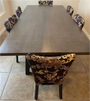 11 - DINING TABLE W/ 6 CHAIRS