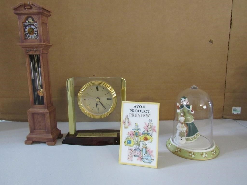 Avon Awards - Miniature Grandfather Clock NO SHIP