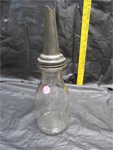 Quart Oil Bottle with Funnel Spout