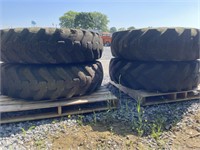 Set Of 4 14.00-24 Wheel Loader tires