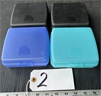 Lot of 4 Tupperware Sandwich Saver Containers