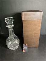 Crystal Decanter 11" H