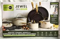 Green Pan Jewel 11 Piece Cookware Set (light Use)
