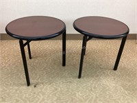 Two Sturdy Accent Tables
