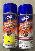 2 cans of brake squeal treatment