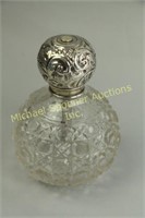 LONDON STERLING AND CRYSTAL PERFUME BOTTLE