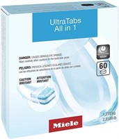 Miele Dishwasher Detergent Tablets, 60-Pieces