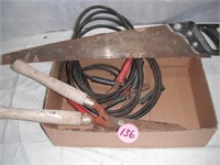 Jumper Cables, Shears & Hand Saw