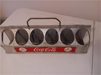 1950s Coca Cola Metal 12 Pack Bottle Carrier Coke