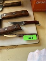 LOT OF 4 GOOD KITCHEN KNIVES KABAR MORE