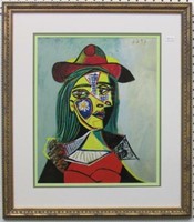 Woman In Hat & Fur Collar Giclee by Pablo Picasso