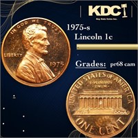 Proof 1975-s Lincoln Cent 1c Grades GEM++ Proof Ca