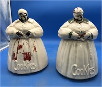 Pair Of Black Memorabilia McCoy Mammy Cookie Jars