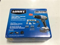 Hart 3/8 Drill/Driver Project Kit w Tools&