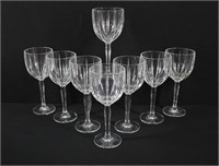 8pc Waterford Crystal Wine Glasses 8.5"