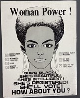 Woman Power Political Poster 1970's