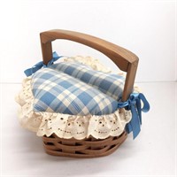 Woven heart basket wicker