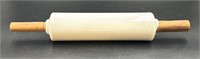 Antique Imperial Milk Glass Rolling Pin - Has