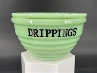 Jadeite Drippings Lidded Jar